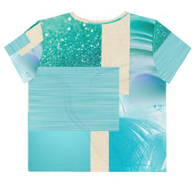 将图片加载到图库查看器，Turquoise Blend Crop Tee
