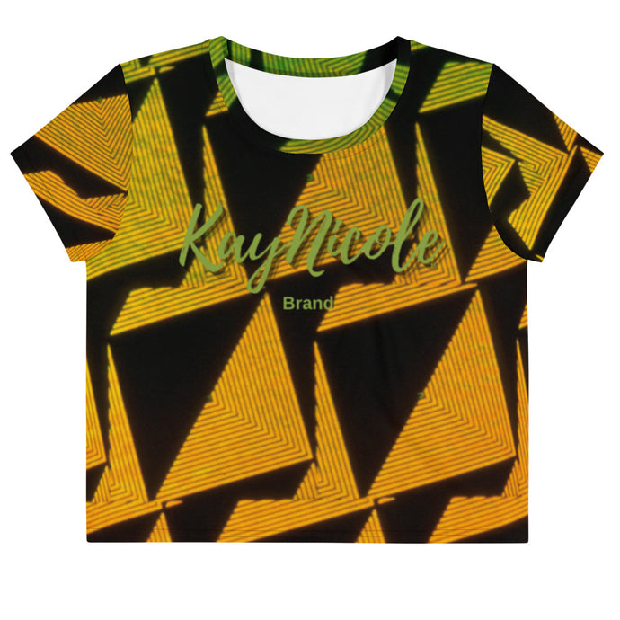 Black & Yellow Crop Tee