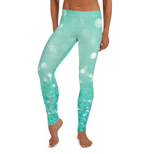 Load image into Gallery viewer, Turquoise shimmer Leggings
