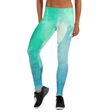 Load image into Gallery viewer, Water Color Green Leggings
