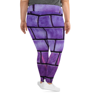 Purple Brick Plus Size Leggings