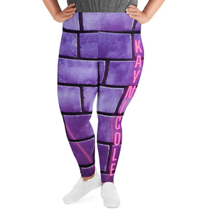 Purple Brick Plus Size Leggings