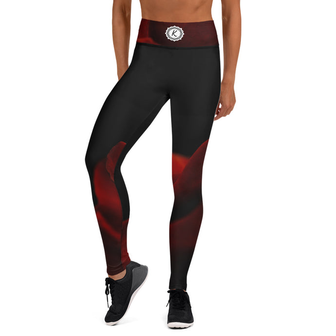 Rose Red Yoga Leggings