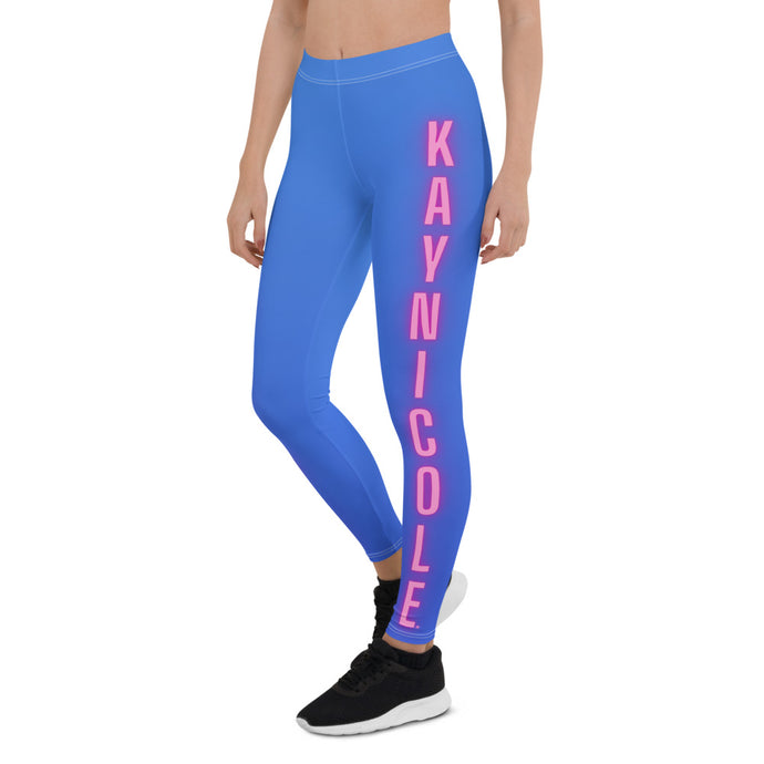 Neon Pink & Blue Leggings