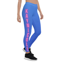 Load image into Gallery viewer, Neon Pink &amp; Blue Leggings
